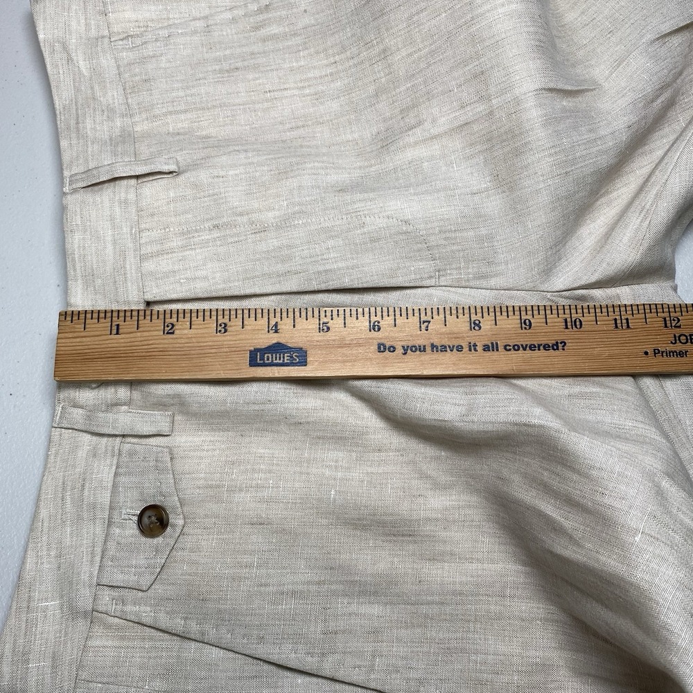 Bonobos Linen Pants 29x34 Slim Guabello Legend Flat Front Ivory Beige - Picture 5 of 16